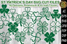 Download St Patrick Day Shamrock 4leaf Clover Svg Cutting Files By Mandala Creator Thehungryjpeg Com