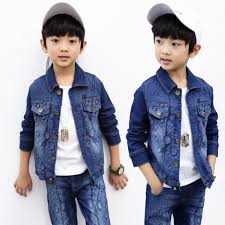 Us 30 57 30 Off Boys Clothes 4 6 8 10 12 13 Year Old Baby Boy Clothing Set Cool Suits Fashion Denim Jackets And Pants 2 Pcs Boys Tracksuit Sets In