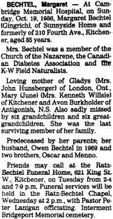 Margaret Gingrich Bechtel (1901-1986)