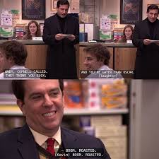Last One I Hope You Enjoyed Roast Spam The Office Office Walls Funny