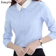 Elegant Womens Formal Blouse Office Uniform For Ladies Work Wear Long Sleeve Shirts Korean Fashion Career Formal Blouses White Shirts Women Korean Fashion Work