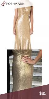 Bari Jay Style 1729 Gold Dress Size 12 With Images Bari Jay Bridesmaid Dresses