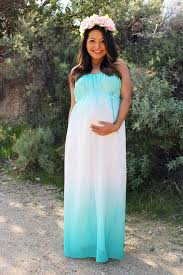 Maven Mint Ombre Maxi Dress Maternity Dresses For Baby Shower Baby Shower Dresses Maternity Dresses