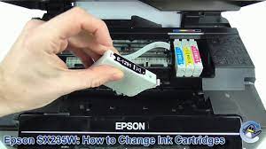 The easiest way of checking ink levels is from the control. Epson Sx235w How To Change Replace Ink Cartridges Youtube
