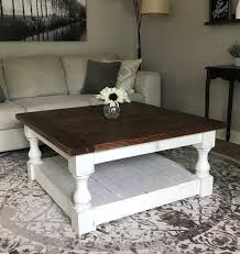 Rustic Baluster Farmhouse Coffee Table Provincial Square Coffee Table Farmhouse Farmhouse Coffee Table Decor Coffee Table