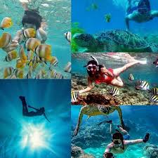 Akses kluar masuk kendaraan jadi satu. Pantai Pasir Putih Sirih Anyer Sistem Informasi Pariwisata Kabupaten Serang