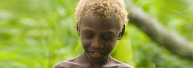 Single Mutation Makes Melanesians Blond Dark Skin Blonde Hair Culture