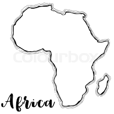 Maps of africa and information on african countries, capitals, geography, history, culture, and more. Hand Drawn Africa Map Sketch Vector Stock Vector Colourbox