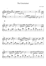 This sheet music has been placed in the public domain by the typesetter. The Entertainer Sheet Music For Piano Solo Musescore Com