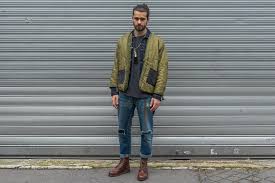 Comment porter les bottines quand on est petite ? Look Homme Porter Un Liner De M65 Et Du Denim Borasification