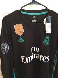 Adidas Mens Real Madrid Cristiano Ronaldo 17/18 Away Soccer Jersey Long  Sleeve L | #1883967335