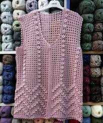 Sac Orgulu Kabartmali Delikli Bayan Yelek Orgu Modelleri Baby Knitting Patterns Orgu Bebekler Icin Orgu
