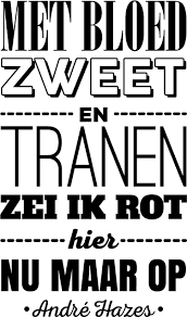 Muursticker Andre Hazes Tenstickers