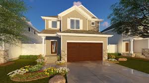 2 Story Traditional House Plan Newcastle Narrow Lot House Plans House Plans Garage House Plans