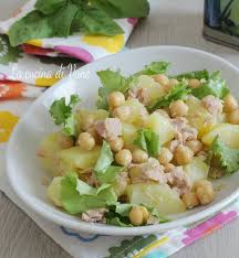 Ingredienti insalata ceci e gamberetti per 3/4 persone: Insalata Fredda Di Patate Ceci E Tonno Piatto Estivo Veloce E Gustoso Ricette Cibo Ricette Vegetariane
