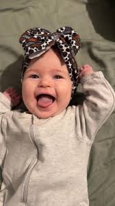 4 days old and already living in her Bows by Bri🥰🥰