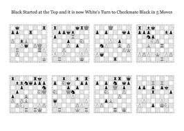 001 b b5# 006 qd3# 011 ne7# … 5 Move Chess Puzzles Set B Poster By Burl Collins Displate