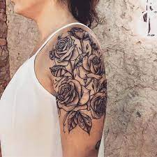Instagram @dre.dayli flowers are full of representation and symbolism, and the peony is no exception. Rose Tattoo Shoulder Women Elegant Arts Tattoo