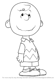 Learn How To Draw Charlie Brown From The Peanuts Movie The Peanuts Movie Step By Step Drawing Tutorials Charlie Brown Cartoon Cartoon Drawings Drawings