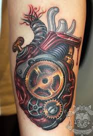 Mechanical Heart Tattoo Steampunk Tattoo Biomechanical Tattoo Picture Tattoos