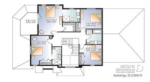 Maybe you would like to learn more about one of these? Plan Maison 4 Chambres 4 S Bain Garage 3816 V1 Dessins Drummond