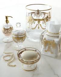 Shop luxury bedding and bath accessories at horchow. Louvre Vanity Accessories At Horchow Vanity Accessories Bathroom Accessories Design Bathroom Accessories