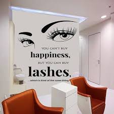 Yoyoyu Vinyl Quotes Wall Sticker Beauty Salon Eyebrows Lashes Remove Decal Bedroom Vinyl Quotes Beauty Room Salon Wall Sticker