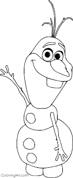 It develops small motility of hands, kid`s imagination. Very Simple Olaf Coloring Page Coloringall