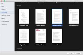 How To Create A Resume In Apple Pages Mac