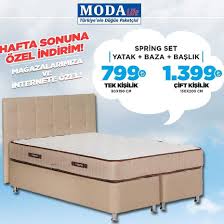 Yatak baza başlık takımının yanına gardırop alarak dekorasyonu tamamlayın. Modalife Istanbul Furniture Facebook