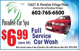 Paradise Car Spa Car Wash Coupons Car Wash Spa