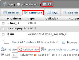 The only mysql data structures which are implemented are the mysql (database connection this creates a connection to the mysql server running on the local machine using the standard unix. Tabellenverknupfungen Phpmyadmin 5 2 0 Dev Dokumentation