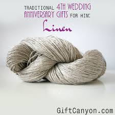 Silk lingerie for her, boxers or pajamas for him. Traditional 4th Wedding Anniversary Gifts For Him Linen Gift Canyon