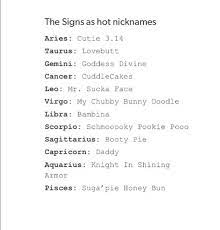 What S Your Nickname Zodiac Signs Funny Pisces Zodiac Signs