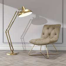Varick velvet corner chair in beige. Beige Velvet Accent Chair Allie Furniture123