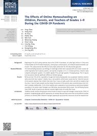 We did not find results for: Pdf The Effects Of Online Homeschooling On Children Parents And Teachers Of Grades 1 9 During The Covid 19 Pandemic