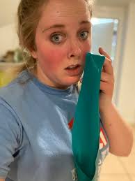 Lexi photo of sweating it out in the fitness room. Eric.