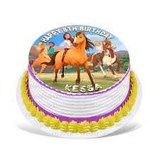 If you're considering a smash cake for your little one's first birthday, here's why you should consider heading to walmart's bakery for the . Spirit Riding Free Edible Cake Image Topper Personalized Birthday Party 8 Inches Round Walmart Com Walmart Com