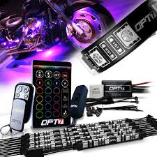 Aura Motorcycle Multi Color Led Light Strip Kit For Cruisers