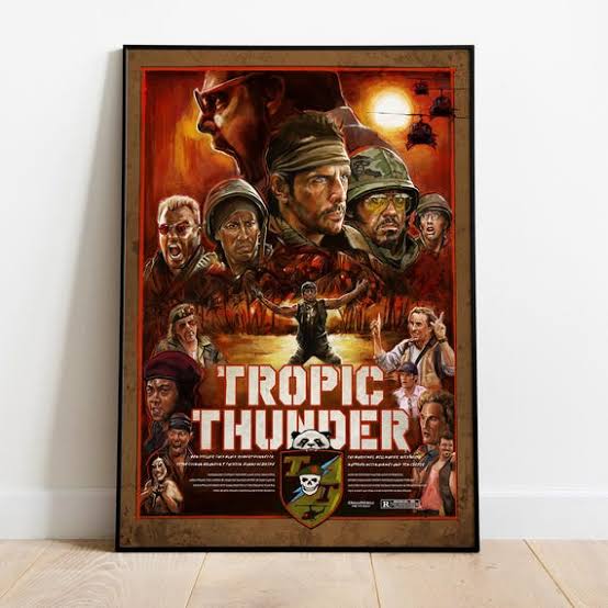 Tropic Thunder Poster, Movie Print, Wall Art, Gift for Film Fans - Etsy