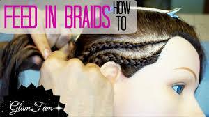 How to braid hair using human hair extensions perfect locks. How To Cornrow With Extensions For Beginners Youtube Feed In Braid Crochet Braids For Kids Braided Hairstyles