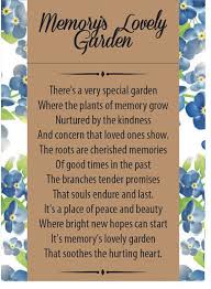 Personalized Memorial Forget Me Not Seed Packets Garden Poems Forget Me Not Seeds Memorial Poems