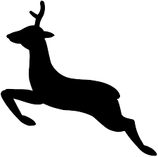 Black And White Deer Clipart Images A Clip Art Deer Can Be Used In Any Art Work Depending On The Message That You Want To Pass Across Description From C Deer Silhouette Animal Silhouette Animals