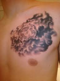 Types of moon tattoo designs. Collection Of 25 Full Moon And Clouds Tattoos On Biceps Best Tattoo