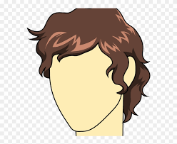 Outline the sides of the hair, the top of the hair, and the hairline. Clip Art Drawing Male Hair Brown Hair Men Draw Png Download 1848938 Pinclipart