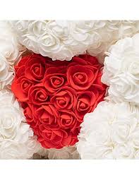 Rose flower teddy bear for valentine's gift, perfect for valentine's, gift for her, gift for him, perfect gift mommyandmirav 4.5 out of 5 stars (56) sale price $23.28 $ 23.28 $ 25.87 original price $25.87 (10% off) free shipping add to favorites 2020 diy party decorations 1pcs diy craft toy white foam bear polystyrene styrofoam modelling rose. White Rose Teddy Bear 45 Cm 18 Inch Oti Teddyway