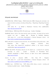 Pedagógus pálya kérdései