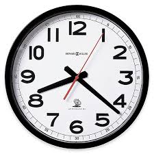 10 inch metal frame round wall clock with thermometer hygrometer uk. Howard Miller Accuwave Ii 12 25 Inch Wall Clock Bed Bath Beyond