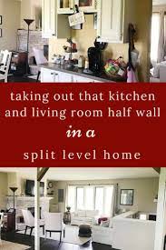 Diy Split Level Wall Renovation My Chic Obsession Open Concept Kitchen Living Room Living Room Floor Plans Room Splitting