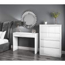 White gloss dressing table mirrors. Lexi White High Gloss Dressing Table Furniture123